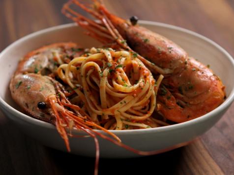 Linguine with Santa Barbara Spot Prawns