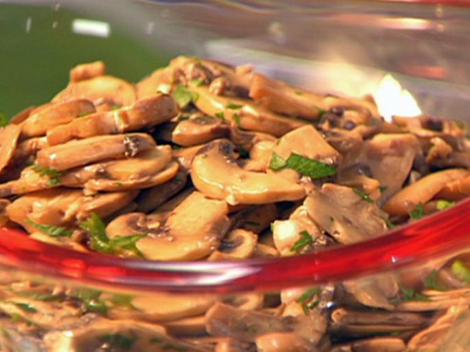 Mushroom Salad in Garlic and Parsley Vinaigrette Recipes Cooking