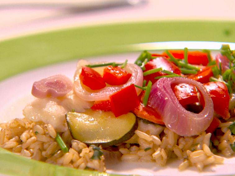Flounder and Vegetable Parcels Recipes Cooking Channel Recipe