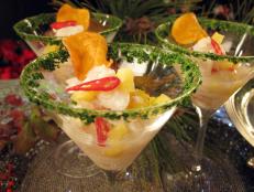 Cooking Channel serves up this Fresh Scallop and Pineapple Ceviche recipe from Nadia G. plus many other recipes at CookingChannelTV.com