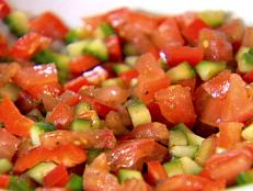 Cooking Channel serves up this Tomato, Cucumber, and Red Pepper Relish recipe from Ellie Krieger plus many other recipes at CookingChannelTV.com