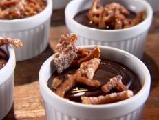 Cooking Channel serves up this Chocolate Pudding and Pretzels recipe from Sunny Anderson plus many other recipes at CookingChannelTV.com