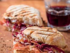 Cooking Channel serves up this Prosciutto, Taleggio and Radicchio Panini recipe from Debi Mazar and Gabriele Corcos plus many other recipes at CookingChannelTV.com