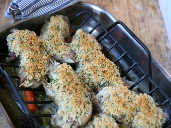 Roasted Pigs Trotter with Garlic and Herb Breadcrumbs Recipes