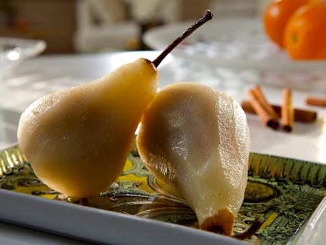 Poached Pears with Fresh Ginger