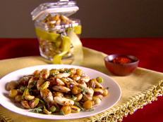 Cooking Channel serves up this Toasted Cecchi, Almonds, and Pistachios recipe from Giada De Laurentiis plus many other recipes at CookingChannelTV.com
