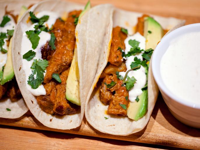 Tacos de Brisket (BohemiaBraised Brisket, Tomatillo Salsa, Avocado, Horseradish Crema and