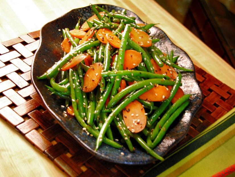 Ginger, Carrot and Sesame Green Beans : Recipes : Cooking Channel