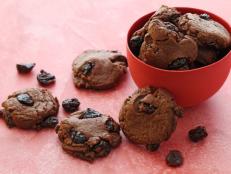 Cooking Channel serves up this Chocolate Cherry Cookies recipe  plus many other recipes at CookingChannelTV.com