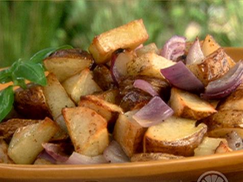 Vinegar-Coarse Salt Chipotle Roasted Potatoes