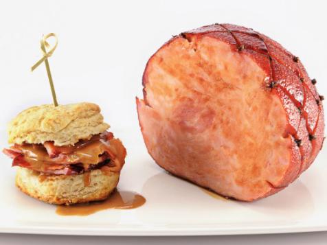 Maker's Mark® Glazed Ham with Bourbon Biscuits