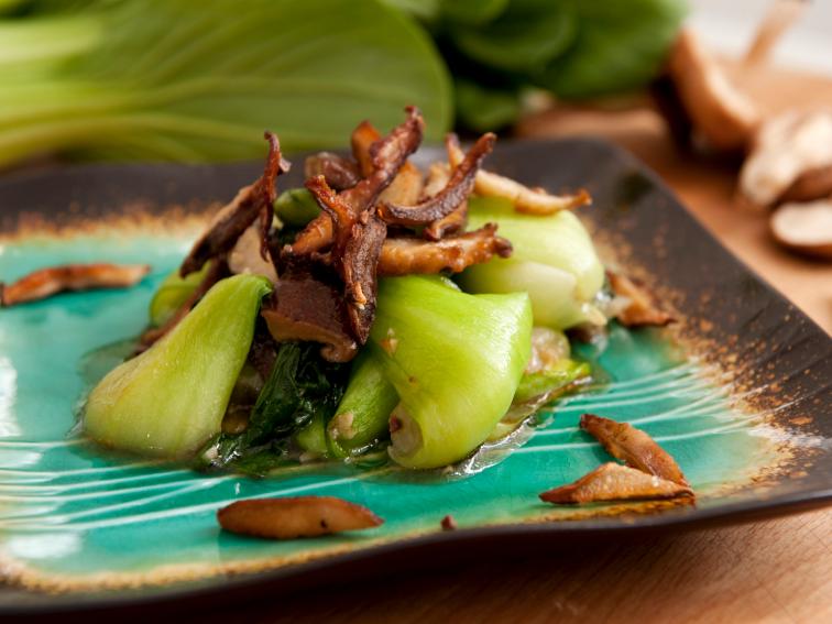 Stirfried Baby Bok Choy with Shiitake Mushrooms Recipes Cooking