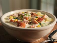 Cooking Channel serves up this Corn Chowder with Smoked Sausage recipe  plus many other recipes at CookingChannelTV.com