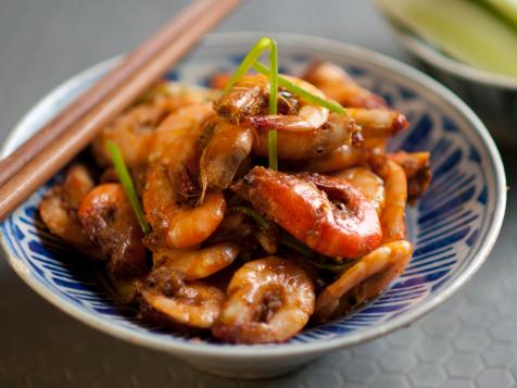 School Prawns Wok Tossed In Shrimp Paste: Tom Kho Danh