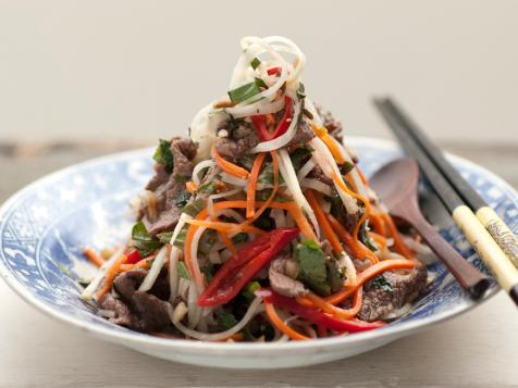 Kohlrabi and Buffalo Salad: Trau Xao Xu Hao