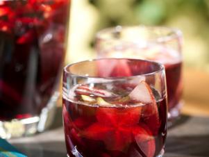 Ruby Red Sangria Made with Mixture of Fresh Fruit