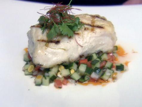 Grilled Halibut with Summer Salsa
