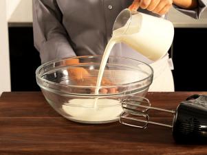 Pour Heavy Cream Into Chilled Mixing Bowl