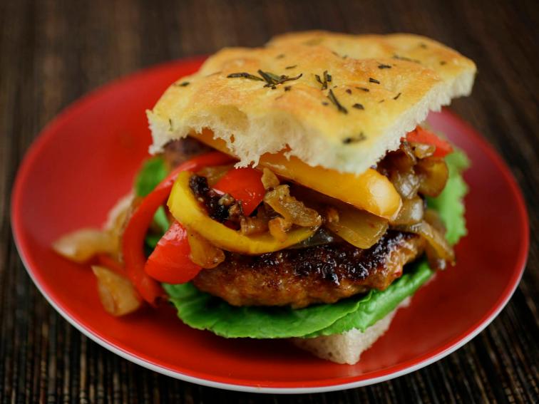 San Gennaro Sausage and Pepper Burgers Recipes Cooking Channel