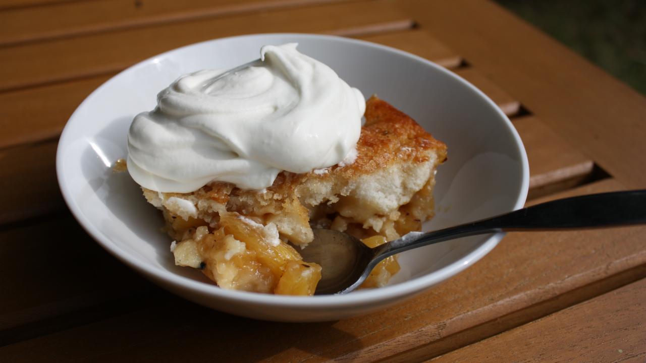 Fruit Cobbler -- on the Grill