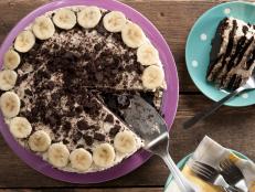 Cooking Channel serves up this Chocolate Peanut Butter and Banana Icebox Cake recipe from Kelsey Nixon plus many other recipes at CookingChannelTV.com