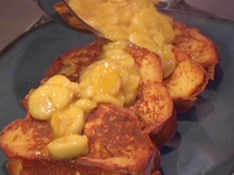 French Toast with Rum Bananas