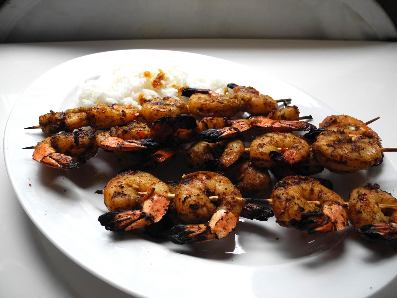 Lemongrass-Skewered Spicy Shrimp Recipe