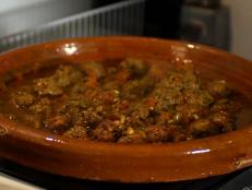 Cooking Channel serves up this Morrocan Egg and Meatball Tagine recipe  plus many other recipes at CookingChannelTV.com