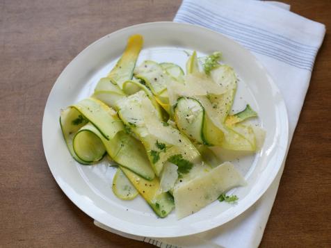 No Cook Summer Squash Salad with Lemon and Herbs