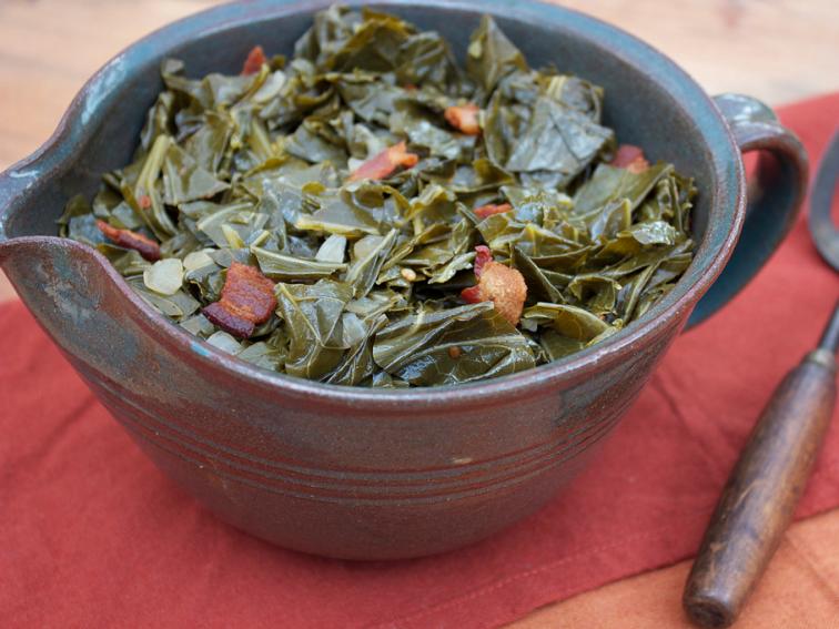 Spicy Braised Collard Greens Recipes Cooking Channel Recipe