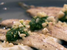 Cooking Channel serves up this Grilled Sardines, Olive Pesto and Cauliflower Puree recipe from Chuck Hughes plus many other recipes at CookingChannelTV.com