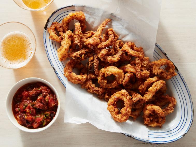Fried Calamari Recipes Cooking Channel Recipe Chuck Hughes