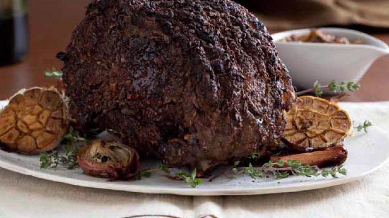 Standing Rib Roast with Au Jus & Oven-Seared Mushrooms - Recipe from Price  Chopper