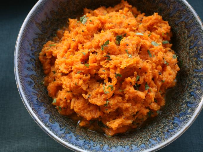 Indian Spiced Sweet Potatoes : Recipes : Cooking Channel Recipe ...