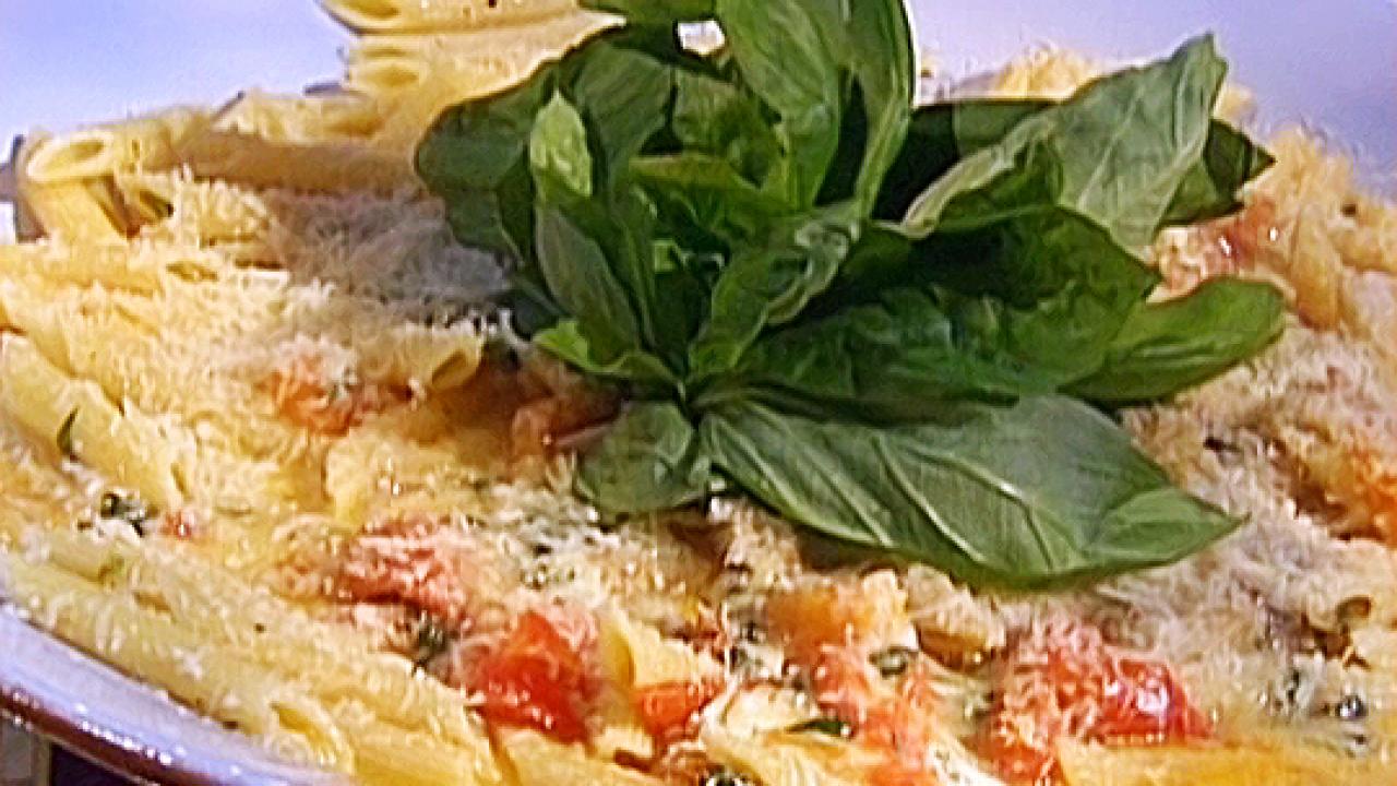 Penne with No-Cook Tomato Sauce and Mozzarella Recipe, Food Network  Kitchen