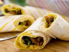 Cooking Channel serves up this Rolled Omelet Burrito recipe from Bobby Flay plus many other recipes at CookingChannelTV.com