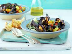 Cooking Channel serves up this Cozze alla Tarantina recipe from Debi Mazar and Gabriele Corcos plus many other recipes at CookingChannelTV.com