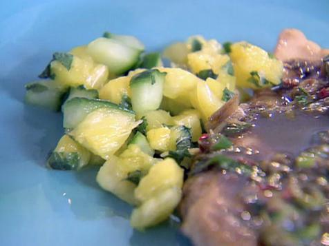 Chicken with Jerk Sauce and Cool Pineapple Salsa