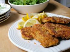 Cooking Channel serves up this Crispy Tuscan Pork Cutlets recipe  plus many other recipes at CookingChannelTV.com