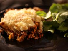Cooking Channel serves up this Cast-Iron Ground Beef Pie recipe  plus many other recipes at CookingChannelTV.com