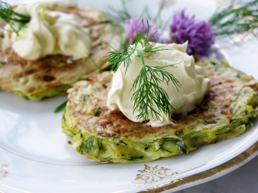 Zucchini and Dill Pancakes : Recipes : Cooking Channel Recipe ...