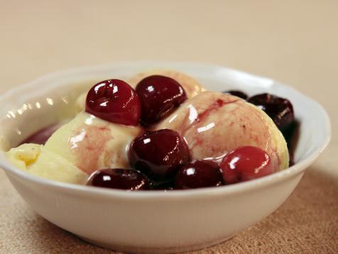Vanilla Gelato with Cherry Compote