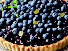 Cooking Channel serves up this Double Blueberry Tart recipe from Josh Kilmer-Purcell  and Brent Ridge plus many other recipes at CookingChannelTV.com