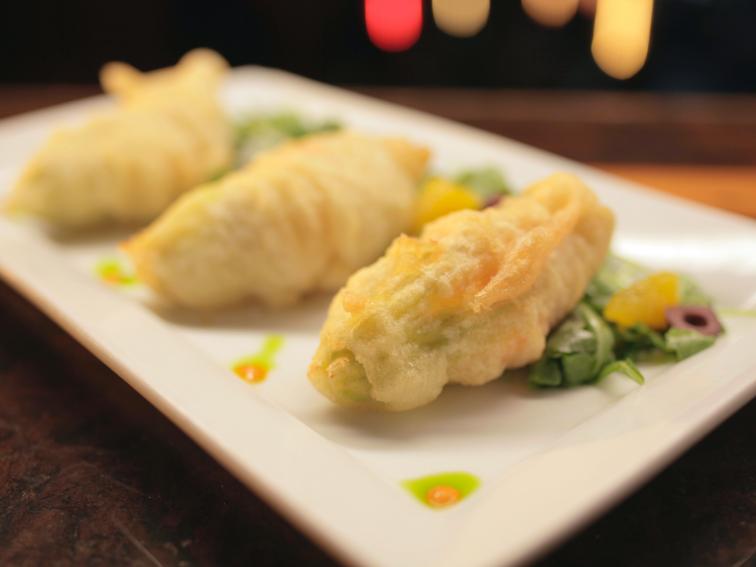 Goat Cheese Stuffed Squash Blossoms Recipes Cooking Channel Recipe