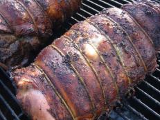 Cooking Channel serves up this Smoked and Roasted Leg of Lamb recipe  plus many other recipes at CookingChannelTV.com