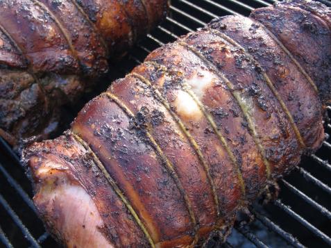 Smoked and Roasted Leg of Lamb