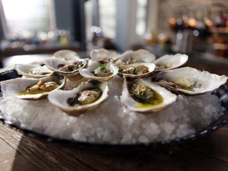 Grilled Oysters Recipes Cooking Channel Recipe Michael Symon