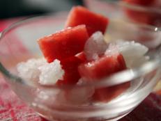 Cooking Channel serves up this Lime Granita with Watermelon recipe from Michael Symon plus many other recipes at CookingChannelTV.com