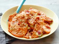 Cooking Channel serves up this Spicy Smoked Sweet Potato Salad recipe from Kelsey Nixon plus many other recipes at CookingChannelTV.com