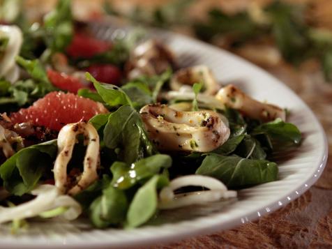 Grilled Calamari and Arugula Salad